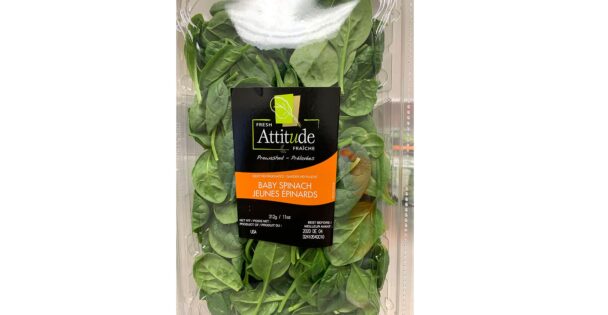 Fresh Attitude baby spinach has been recalled in Quebec